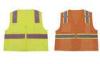 ANSI safety workwear for men reflective safety vest with pockets 100% polyester mesh with solid tric