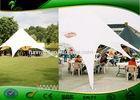 Professional White Sun Shelter Canopy Star Shape Tent For Exhibition