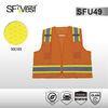 100% polyester mesh safety workwear reflective safety vest with many pockets ANSI/ISEA 107-2010