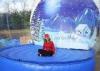 Anti - Aging Giant Outdoor Christmas Snow Globe Inflatables For Games