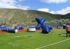 Promotional Inflatable Paintball Field Game Which Military Airups Bunkers / Tank