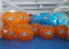 Inflatable Yard Toys Clear Body Bumper Ball Half Blue And Orange Color