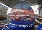 0.8mm PVC Beautiful Inflatable Outdoor Christmas Decorations Santa Snow Globe