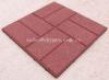 Buffering square flooring crumb rubber brick pavers / granules rubber tile