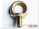Germany DIN580 M20 rigging and machinery eye bolts with Galvanized Surface