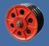 Q235B / Q345B TC 135 Crown Block Sheave / Pulley For Oilfield