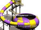 Joy Ride Space Bowl Slide / FRP + Stainless Steel Play Equipment For Schools