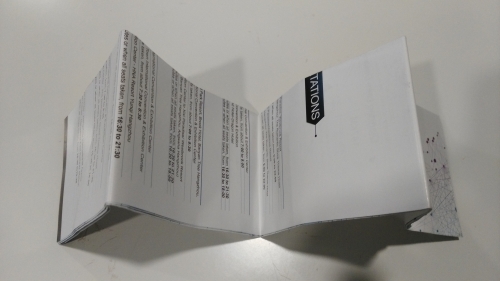 Folded business brochure printing