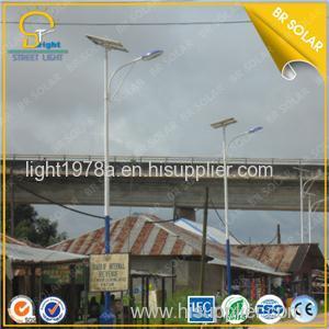 China 60W solar light with 8M height steel pole from BR Sola