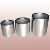 Cylindrical shape stainless steel flower pots mirror