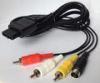 1.8M length Video Game Cables For PS PS2 PS3 Replacement S-Video AV