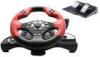 Wired Vibration Gaming Steering Wheel And Pedals For PC / X-Input