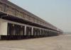 Steel structure dock shelter prevent rain and anti collision from truck