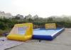 Pool Shaped Inflatable Sports Field / Inflatable Football Arena Dark Blue