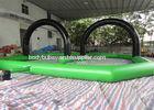 0.5mm PVC Green And Black Inflatable Quad Track For Roller Ball Soccer Zorb Ball
