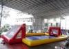 Funny Red Inflatable Soccer Arena For Playing Bubble Ball Football