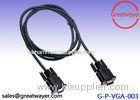 Nickel Plated HD15pin 3+6 VGA to VGA Cable for Projector / LCD