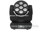DMX 7pcs X 15W LED Moving Head Light Zoom Multi Color Outdoor Wireless Lighting Air Cooling