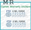 Custom Rectangle Security Warranty Seal Label Destructible Paper Label Date Warranty Sticker Is Seal Broken
