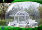 Professional Inflatable Transparent Tent With Two Tunnels Bubble Hotel Rooms