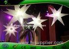 White LED Inflatable Party Decorations Diameter 2m / Inflatable PVC Star Lights