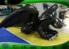 Large Inflatable Animals Black Toothless Dragon With White Claws 4m Long