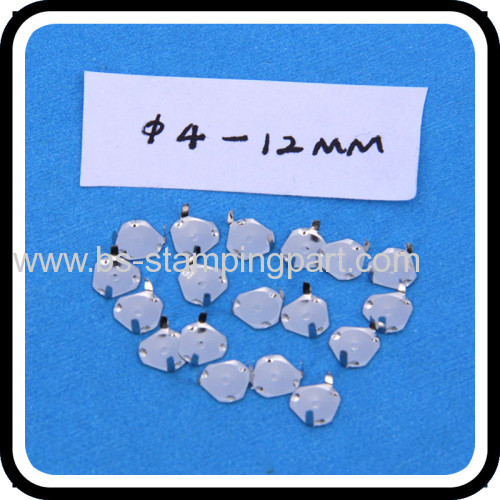 stainless steel dome switch contact with pins feet for PCB