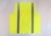 Polyester tricot 120gsm Hi-viz adult reflective safety vest zipper front