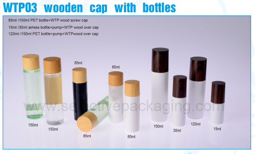2015 hot sale wooden/bamboo cap for 200G tube/plastic test tube with cap