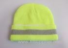 Hi-viz reflective yarn and 100% acrylic fabric Safe cap for Workmens
