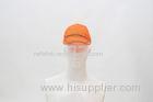 Polyester mesh fabric high vis fluorscent color Safety cap With reflective tape