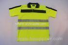 100% polyester birdeye fabric Reflective Safety polo shirt with combination