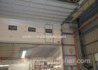 Half enclosed track design PU panel sectional overhead doors with air tight performance