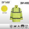 High visibility winter Reflective Safety Jacket with outside / inside pockets