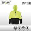 High visibility clothing class D safety jacket AS/NZS floresecent with bottom navy