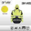 Waterproof softshell jacket EN ISO high visibilty windbreaker jacket mixed color workwear