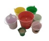 Galvanized tin candle bucket for child