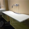 Corian White Floating Vanity Thermoformed Wash Counter