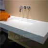 Corian White Floating Vanity Sink