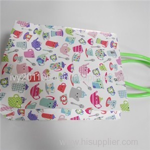 Plastic Coated Paper Shopping Bags