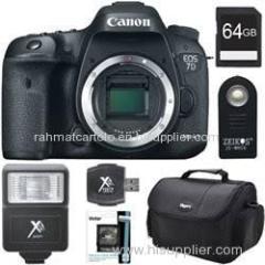 Canon EOS 7D Mark II 20.2MP HD 1080p Digital SLR Camera Body Ultimate 64 GB Bundle