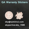 Red Dia 20mm Round Destructible QC Seal Sticker QC or QA Pass Tamper Evident Stickers