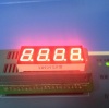 Super bright red common anode 0.4&quot; 4 digit 7 segment led display for process indicator