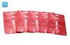 Earphone Heat Sealable Aluminum Foil Bags Red Laminated With Euro Hole