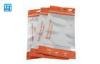 Orange Zip Lock Heat Seal Aluminum Foil Bags Custom For Cable OPP / VMPET