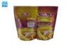 Colored Stand Up Resealable Pouches With Zipper / Clear Food Packaging Pouches