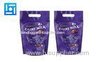 Sugar Purple Surface Resealable Foil Bags / Aluminum Bags Food Packaging