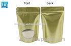 Plastic Stand Up Pouches With Window / Custom Printed Food Pouch Packaging
