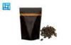 Flat Bottom Stand Up Pouch With Zipper / Colored Custom Coffee Packaging