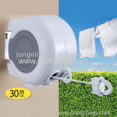 2 Line ABS Retractable Washingline Wall Mounted